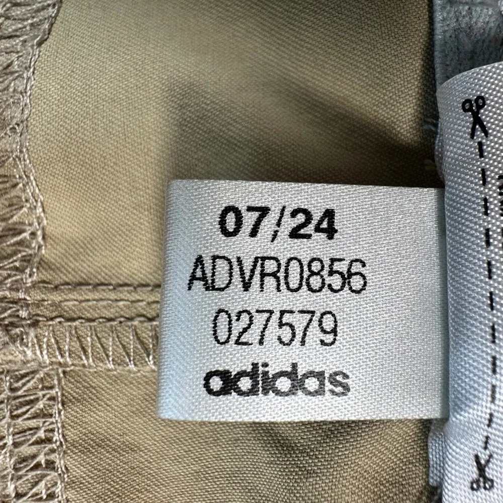 Adidas Men's 38x32 Tan Khaki Ultimate Flat Front Straight Leg Golf Pants Stretch - Picture 7 of 11